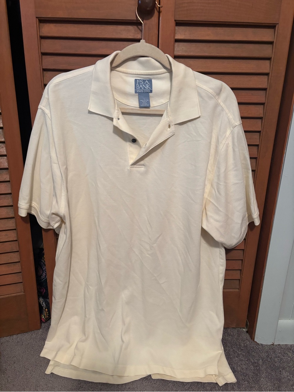 Jos. A. Bank Men's Cream Polo Shirt